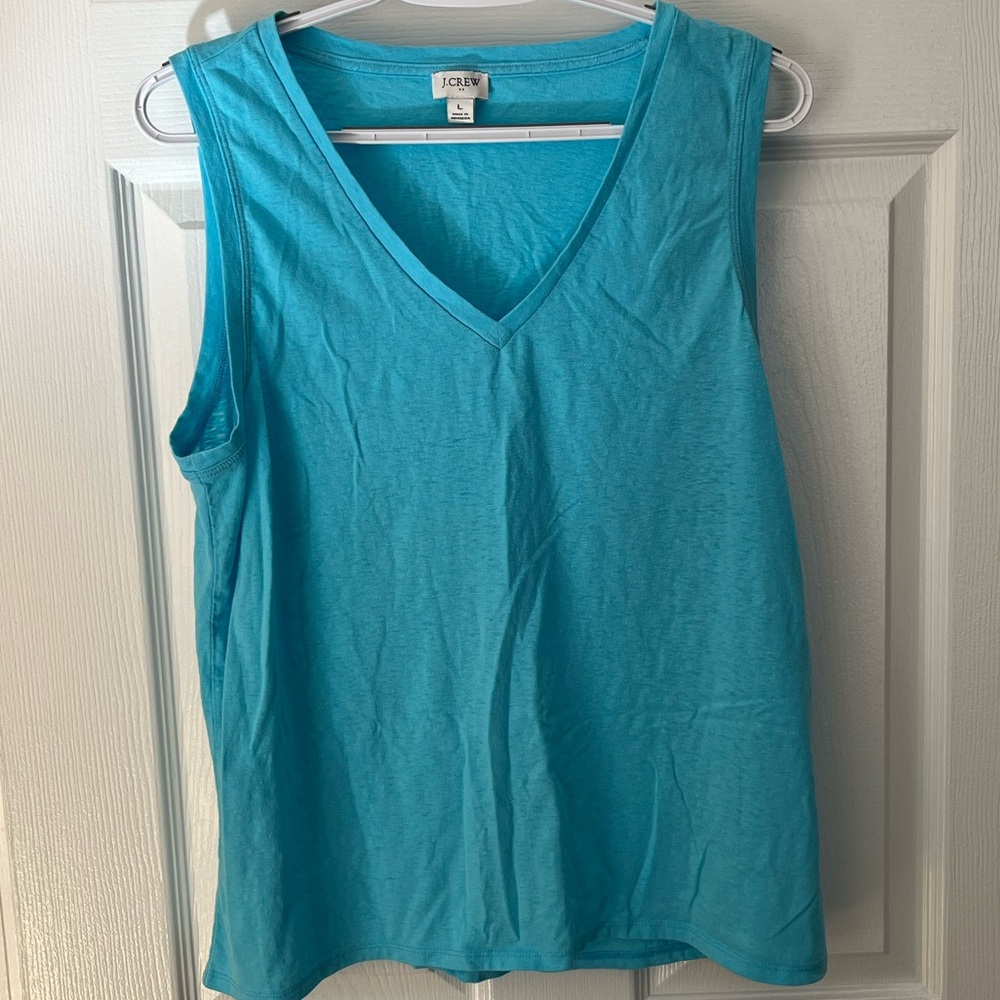 J. Crew Factory Turquoise Tank Top